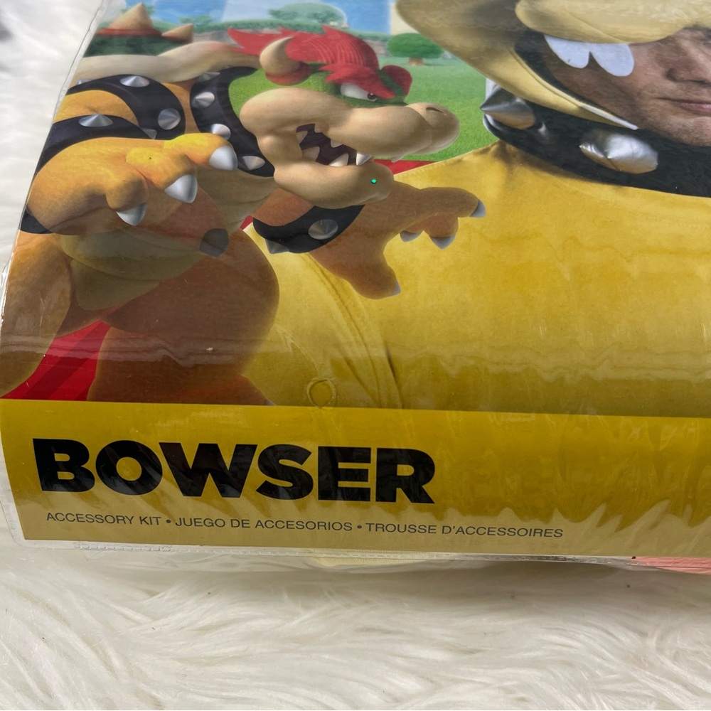 Super Mario Bowser headpiece Costume accessory kit mask NEW Halloween King Koopa - Picture 2 of 7